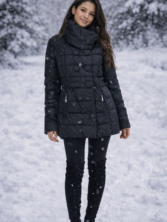 le chateau Jackets & Blazers - Le Chateau Black Big Button Coat